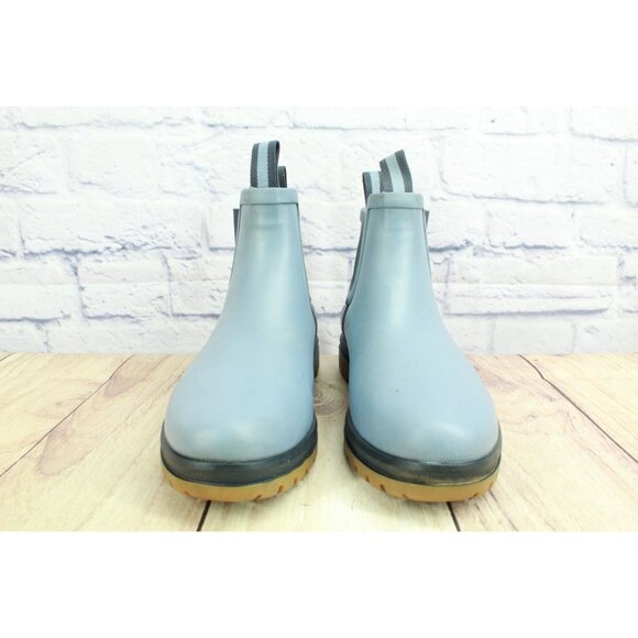 LL Bean Rugged Wellie Chelsea Boots Light Blue Size 9 M - Picture 3 of 10